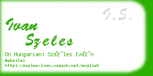 ivan szeles business card